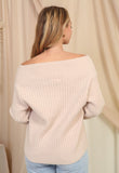 Off shoulder sweater