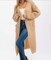 Bubble Sleeve Cardigan